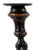 English 12.5” Antique English Oak Barley Twist Candlesticks With Brass Inserts - Pair For Sale - Image 3 of 14