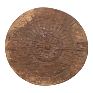 Antique Floral Carved Plate