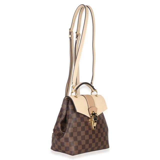 Louis Vuitton Beige Damier Canvas Clapton Backpack For Sale - Image 4 of 9