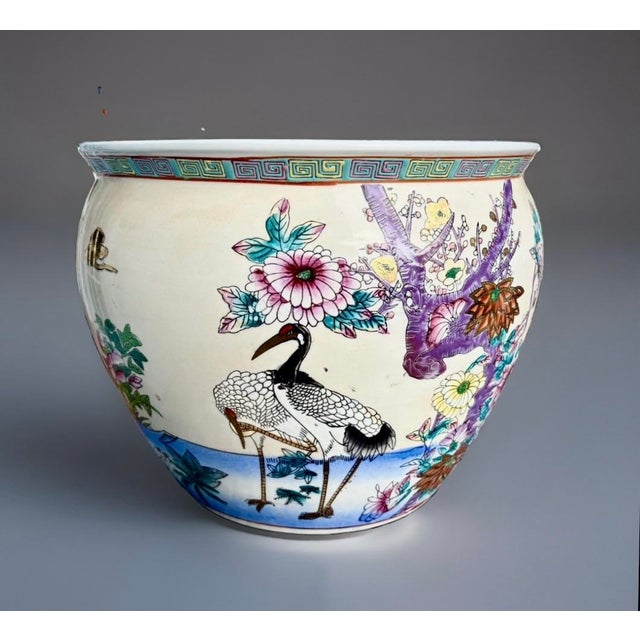 Turquoise Mid 20th Century Fish Bowl Planter For Sale - Image 8 of 10