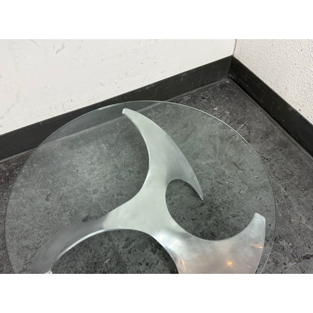 Metal Ronald Schmitt for Knut Hesterberg Propeller Coffee Table, Circa 1970's For Sale - Image 7 of 12