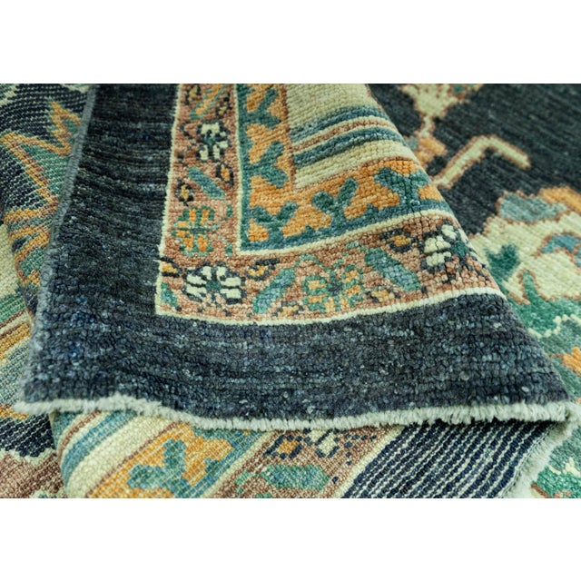Textile Turkish Oushak Antique Look Rug 13'6" x 18'4" #20077 For Sale - Image 7 of 8