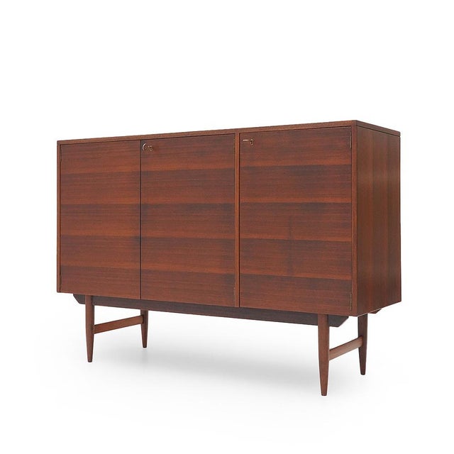 Mid-Century Modern Vintage Mahogany Sideboard, 1950s For Sale - Image 3 of 14