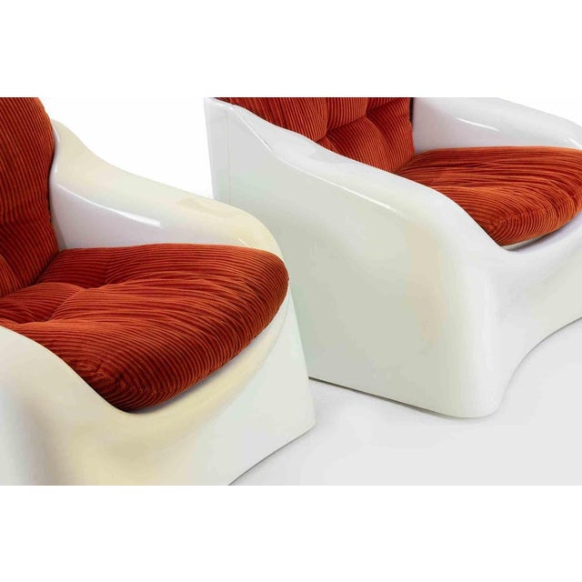 Galassia Armchairs by Ferdinando Buzzi, 1970s, Set of 2 For Sale - Image 4 of 10