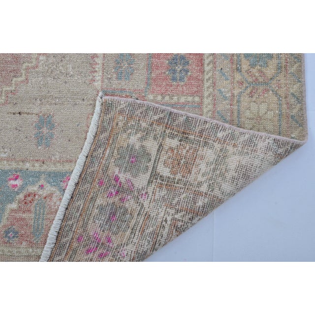 1950s Oushak Floor Carpet For Sale - Image 9 of 9