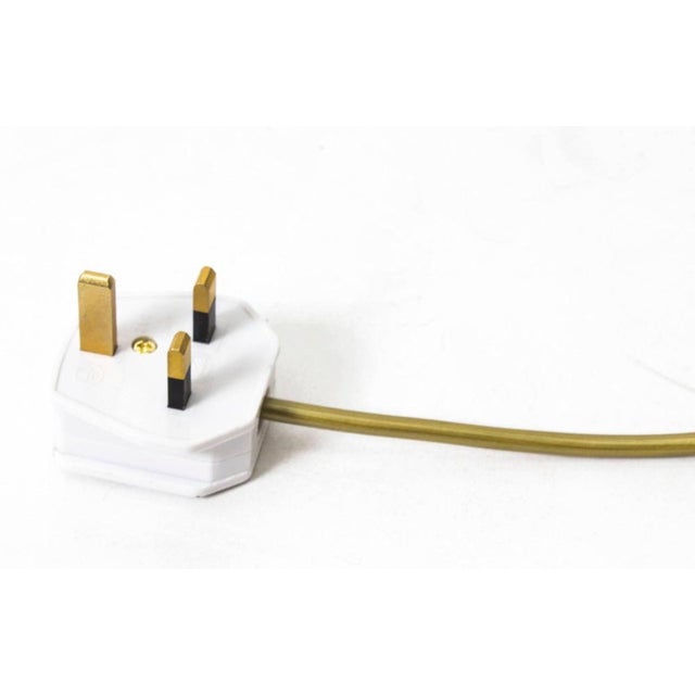 19th Century French Hand-Painted & Gilt Porcelain Table Lamp For Sale - Image 9 of 11