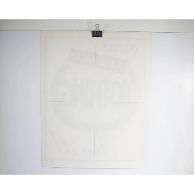 Mid-Century Modern “Now at Last Nothing” Graphite Drawing by James Spencer Russell For Sale - Image 3 of 7