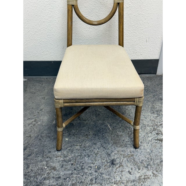 Brown Orlando Diaz-Azcuy for McGuire Target Side Chair For Sale - Image 8 of 12