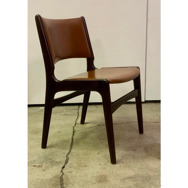 1960s A Pair of Mid-Century Danish Teak and Leatherette For Sale - Image 12 of 13