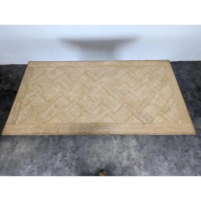 Spanish Style Table in Limed Oak For Sale - Image 4 of 8