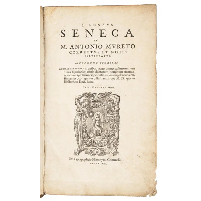 Title: L. Annaeus Seneca a M. Antonio Mureto Correctus et Notis Illustratus [bound with] Animadversiones in L. Annaei...