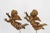 Wood 19th Century Antique Baroque Pair of Angels Mounted on Metal Bases For Sale - Image 7 of 12