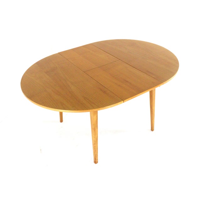 Round Dining Table and Chairs in Beech Heart, 1950s, Set of 5 For Sale - Image 18 of 18