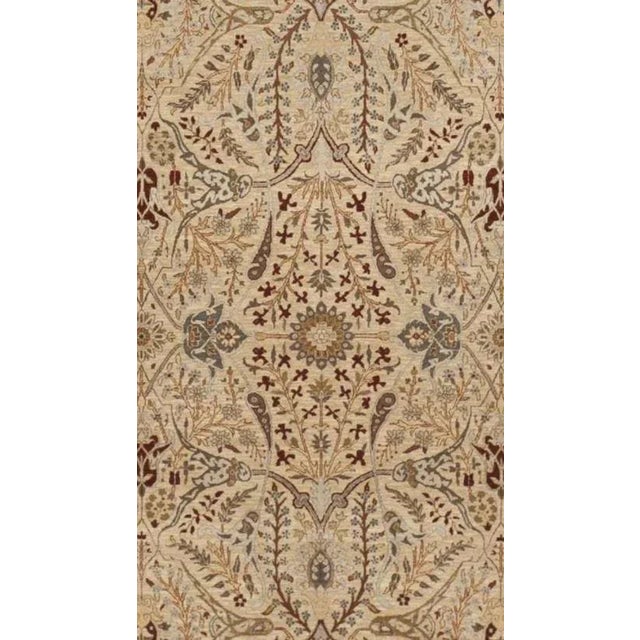 2010s Handmade Agra Style Rug - 8'7" x 11'10" For Sale - Image 5 of 5
