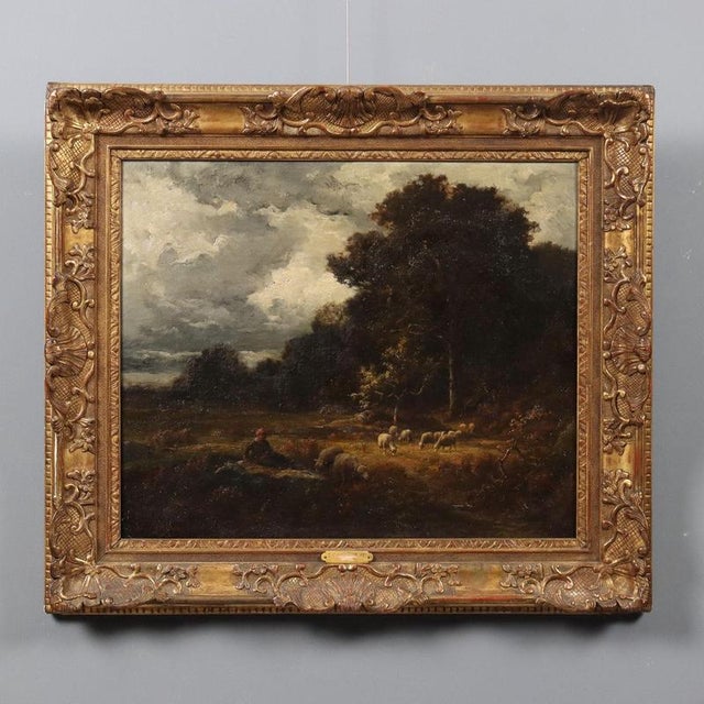 Jean Ferdinand Chaigneau, Landscape, Oil on Canvas, Framed For Sale - Image 12 of 12