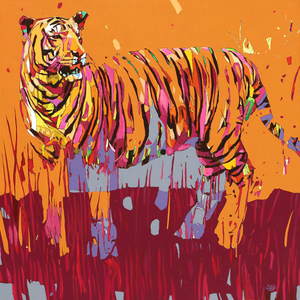 Rafal Gadowski, Tiger 08, 2026, Oil on Canvas