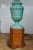 Mid 20th Century Chinese Chinoiserie Boho Chic Porcelain Celadon Urn Vase Lamp For Sale - Image 9 of 11