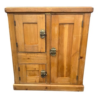 Antique Ice Box Three Door Eddy Refrigerator For Sale