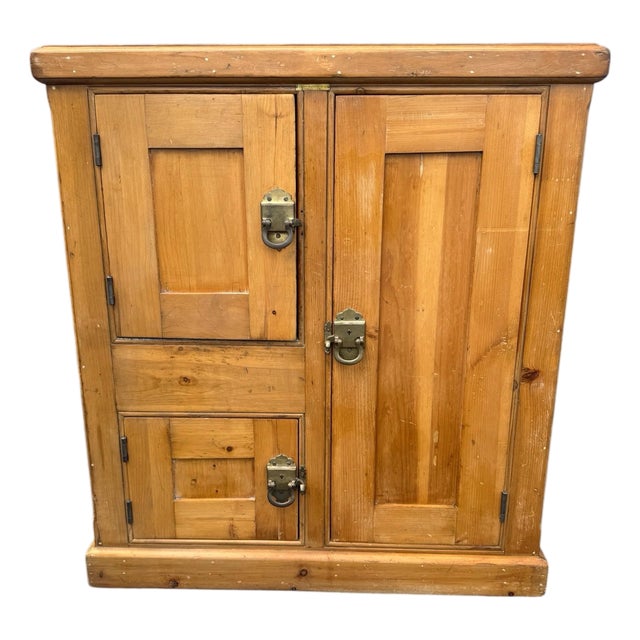Antique Ice Box Three Door Eddy Refrigerator For Sale