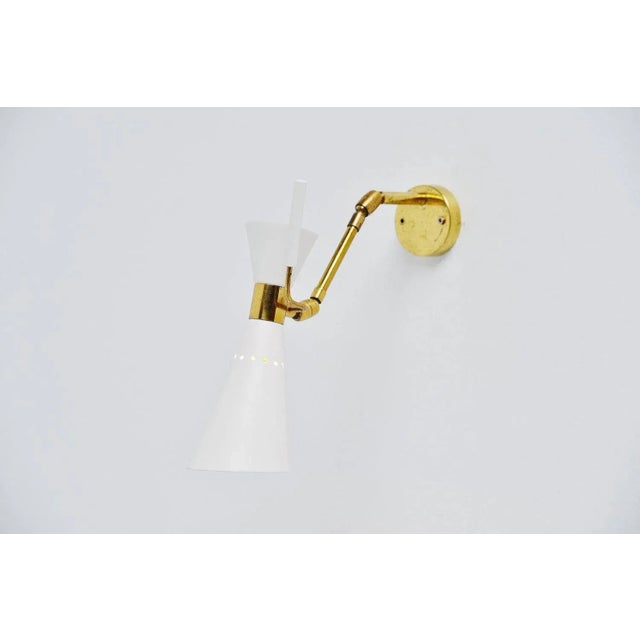 Diabolo Wall Lamp attributed to Stilnovo, Italy, 1950 For Sale - Image 3 of 7