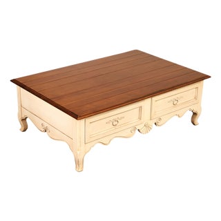 Ethan Allen French Country Style Coffee Table For Sale