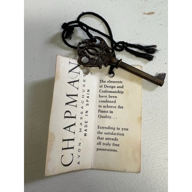 Vintage Hand Painted Chinoiserie Wall Cabinet by Chapman For Sale - Image 10 of 12