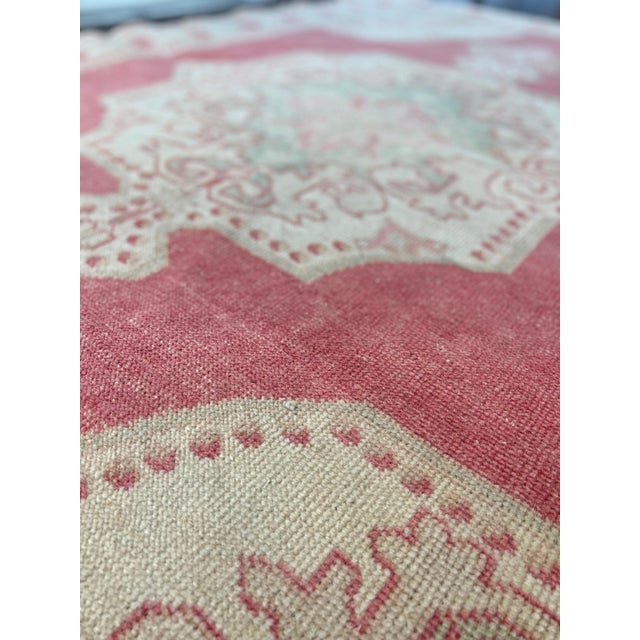 Mint Green Handmade Cappadocia Rug For Sale In Houston - Image 6 of 8