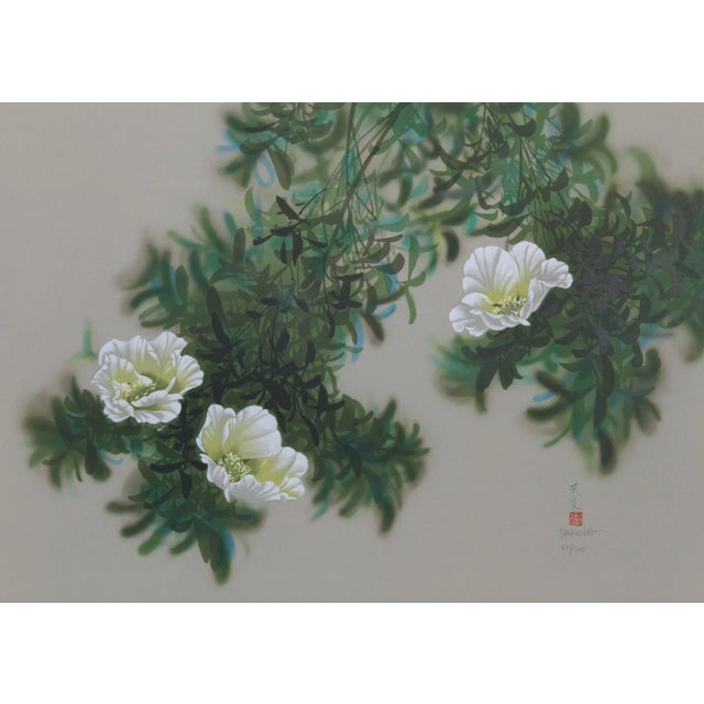 Modern David Lee, Magnolias (19), Lithograph For Sale - Image 3 of 3