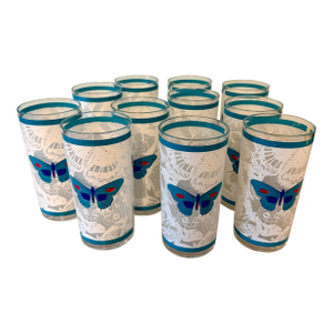 Vintage Stotter Acrylic Ice Tea Tumbler Glasses, a Set of 11