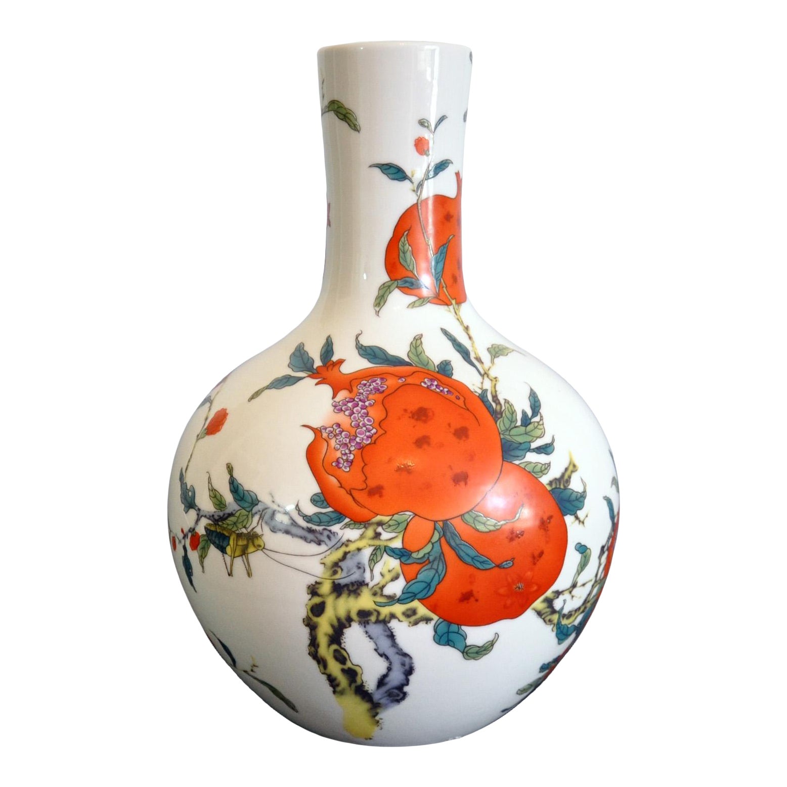 Gumps Pomegranate Ceramic Vase Chairish