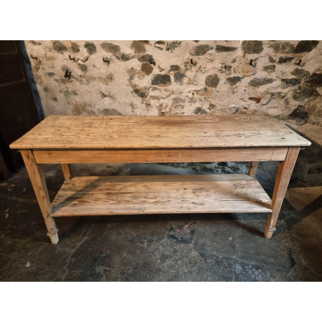 Antique French Drapers Table in Pine, 1890s For Sale - Image 13 of 18