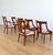 Vintage Neoclassical Style Dining Chairs - Set of 6. Newly Upholstered in Abstract Patterned Velvet. For Sale - Image 9 of 11