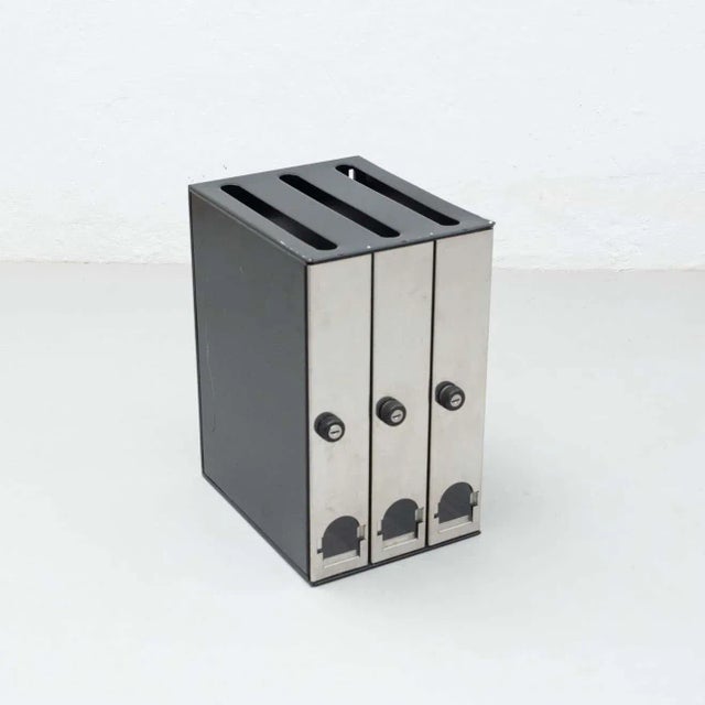 Mailbox designed by oscar tusquets and lluis clotet. Manufacturer by bd barcelona. Spain, circa 1984. In original...