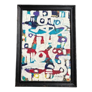 Contemporary Original Abstract Painting by Stephen Heigh “We Made It” For Sale