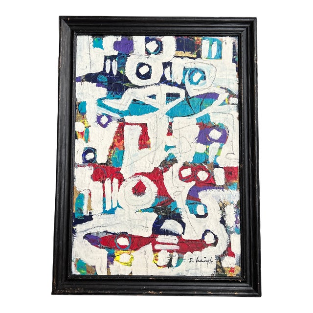 Contemporary Original Abstract Painting by Stephen Heigh “We Made It” For Sale