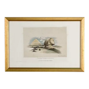 Print of Sphinx by Roberts, 19th Century