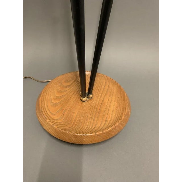 Black 3-Light Floor Lamp, France, 1950s For Sale - Image 8 of 11