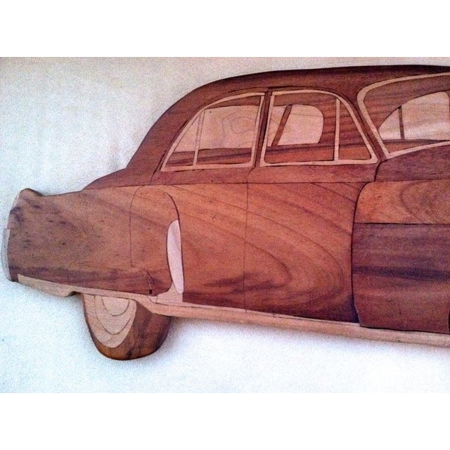 1949 Inlaid Cadillac Wall Decoration For Sale - Image 4 of 7