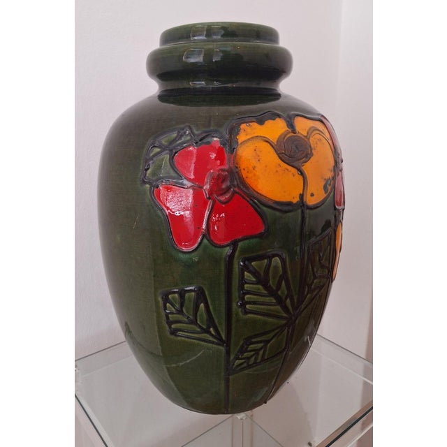 Large Vintage Brutalist Ceramic Floor Vase, 1960s For Sale - Image 10 of 18