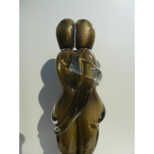 Sergio Rossi, Lovers' Embrace Sculpture, 1980s, Murano Glass, in Flawless conditions. Designed 1980 to 1989 This piece has...