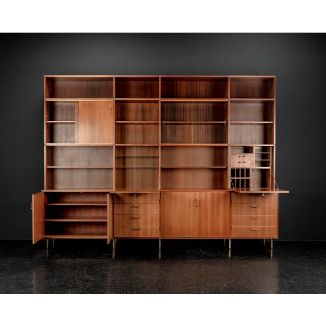 1950s Sideboard with Shelves by Erwin Behr Study for Bmz, 1950s For Sale - Image 5 of 18