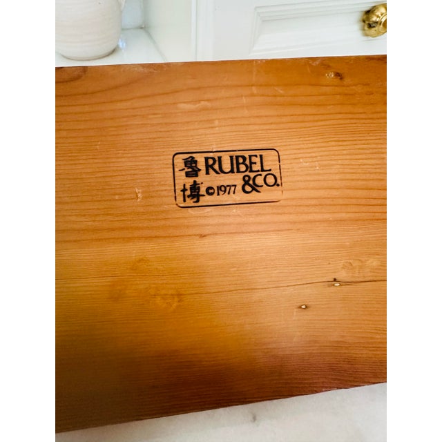 Vintage Rattan Cutting Board For Sale - Image 4 of 10