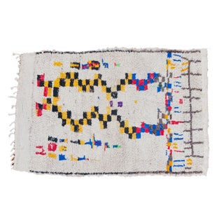 Colorful Vintage Moroccan Rug - 3'4" x 5' For Sale