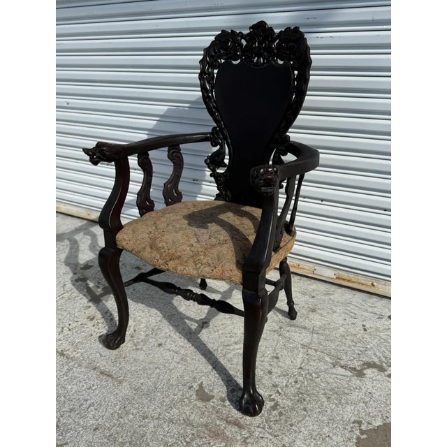 This chair is possibly from the Black Forest of Germany.