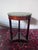 Bombay Company French Empire Neoclassical Style Green Marble Top Side Mahogany Table Made in Taiwan 18” diameter 25.25”...