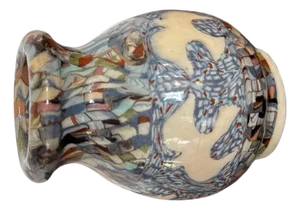 Earthenware Vase with Mosaic Mille Fiori by Gerbino for Vallauris, 1930