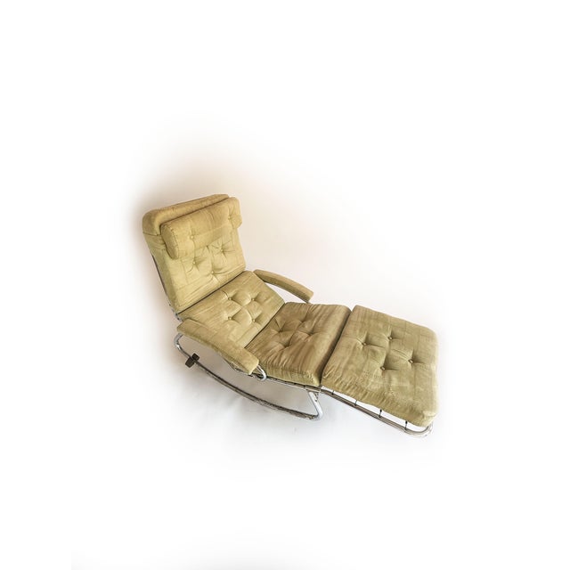 Vintage Recliner with Tubular Steel Frame, 1970s For Sale - Image 12 of 12