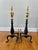 Pair of Early 20th Century Brass Topped Federal Style Andirons For Sale - Image 9 of 9