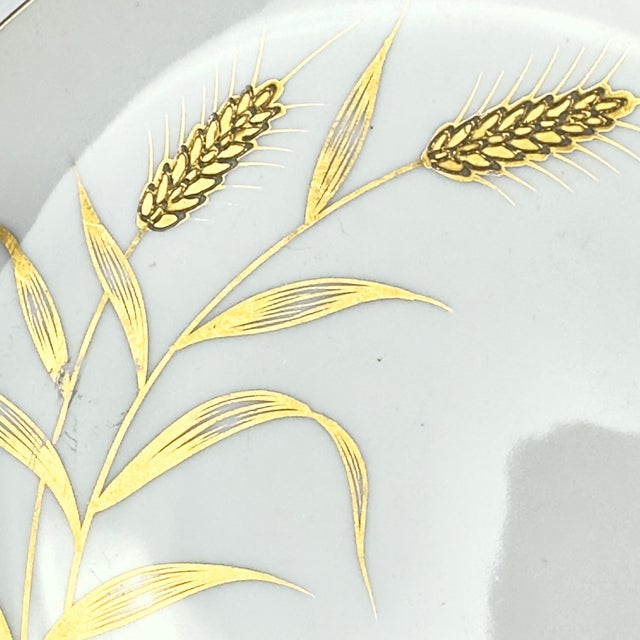 Gold-Embellished Vintage Porcelain Wall Plate Curation - Group of 7 For Sale In Miami - Image 6 of 18