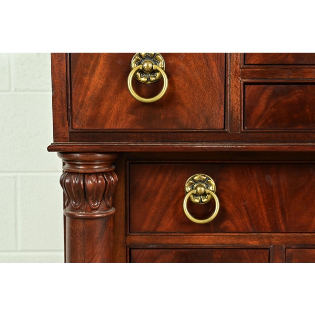 Ralph Lauren Style American Empire Flame Mahogany Master Chest of Drawers by Henredon For Sale - Image 10 of 17